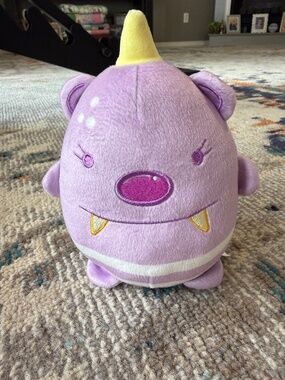 Moriah Elizabeth ME Bumblebear Monster Plush Toy Stuffed Animal Purple White